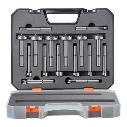 Forstner-puuporanteräsarja 16 kpl hiiliteräs 6,4–41,3 mm puulle ja komposiittilevyille