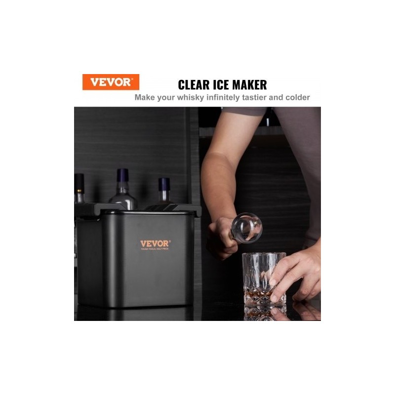 Jääpallomuotti silikoninen 4 kappaletta halkaisija 6 cm kirkkaat jääpallot säilytyspussi jääpihdit