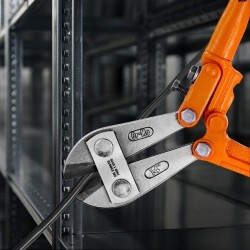 Pulttileikkuri 45,7 cm kromimolybdeeniteräs säädettävä leukaväli kaksikomponenttinen pehmeä kumikahva