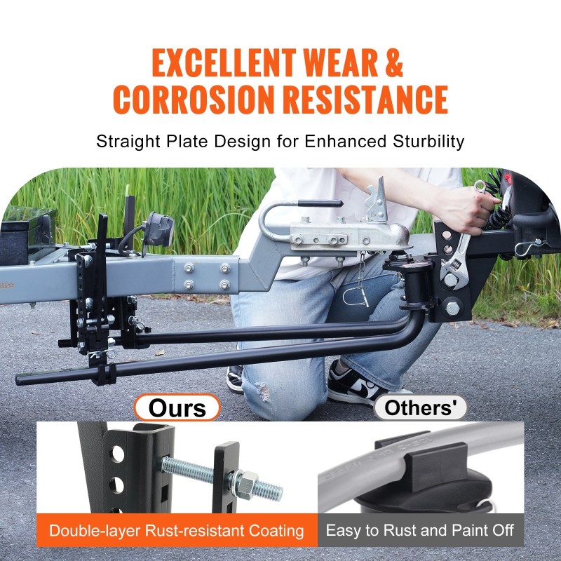 Kuormantasaava vetokytkin jauhemaalattu teräs 680 kg aisapaino 7706 kg 4-pisteen heilunnanvaimennus