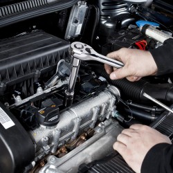 Hylsy- ja työkalusarja 450 osaa syvät ja vakiomittaiset 6,4 9,5 12,7 mm