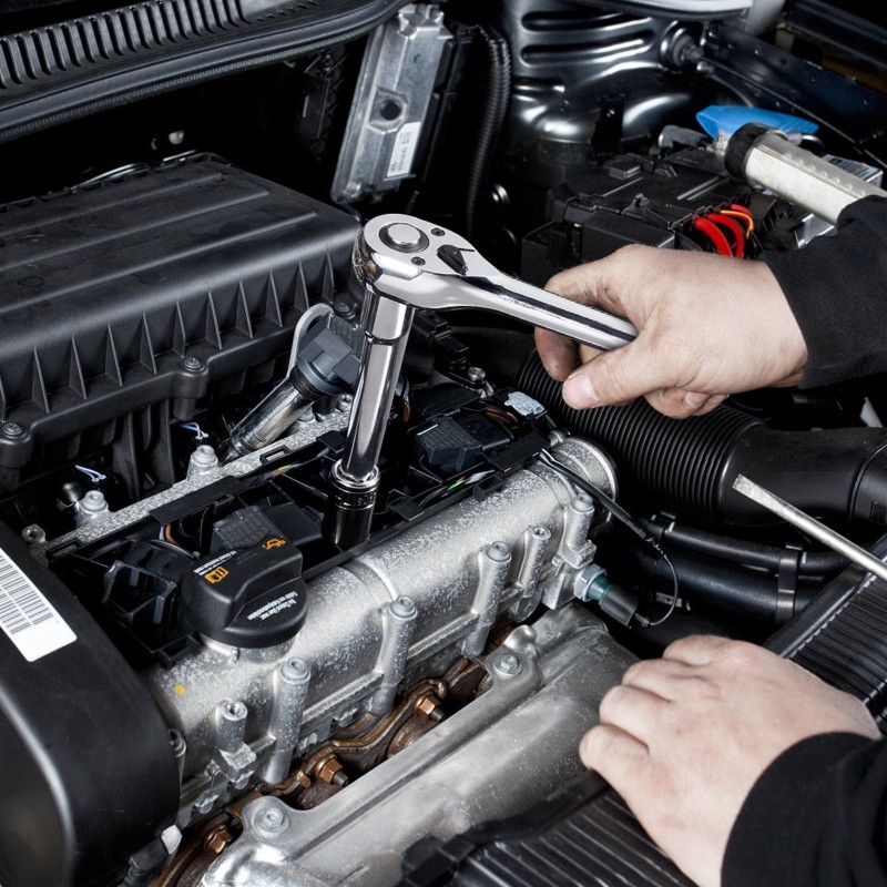 Hylsy- ja työkalusarja 450 osaa syvät ja vakiomittaiset 6,4 9,5 12,7 mm