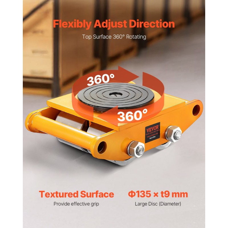 Koneliukunostinsetti neljän kappaleen hiiliteräsrunkoinen 12 tonnin kantavuus 360 asteen kääntölevy