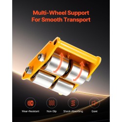 Koneliukunostinsetti neljän kappaleen hiiliteräsrunkoinen 12 tonnin kantavuus 360 asteen kääntölevy