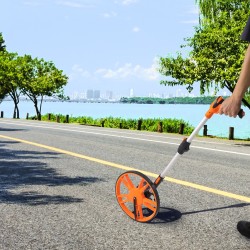 Mittapyörä 317 mm teleskooppivarsi 100–40 cm muovi alumiinioksidi mekaaninen laskuri takakassi