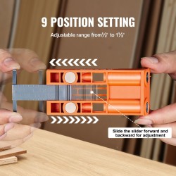 Taskuonteloporaussarja nylon 56 osaa 22,9 cm C-puristin puutöihin ja huonekaluihin