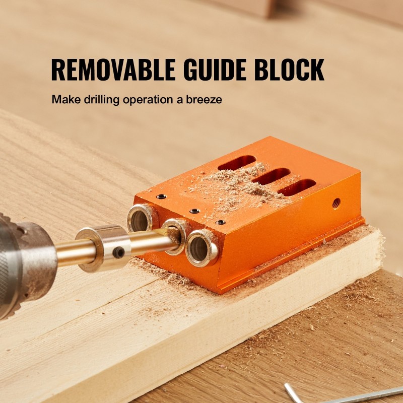 Taskureikäsarja 30-osainen alumiiniseosrunko säädettävä poraussyvyys irrotettava ohjainpalikka poranteriä ja ruuvikärkiä