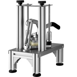 Vihannesleikkuri valualumiinirunko ruostumattomat terät 4 vaihdettavaa terää 0 64 ja 0 95 cm ranskanperunoille