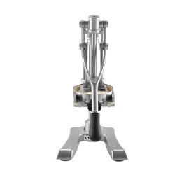 Vipumallinen ranskanperunaleikkuri ruostumattomasta teräksestä 3 vaihdettavaa terälevyä ja mehuterä