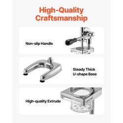 Puristustyyppinen ranskanperunaleikkuri ruostumatonta terästä 590 millimetriä korkea ravintoloihin ja kotiin