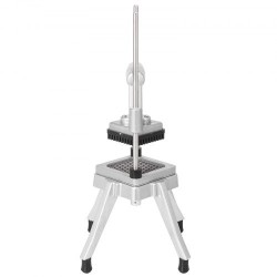 Vihannesleikkuri ammattikäyttöön 1 cm kuutioihin alumiiniseosrunko 304 ruostumaton teräs