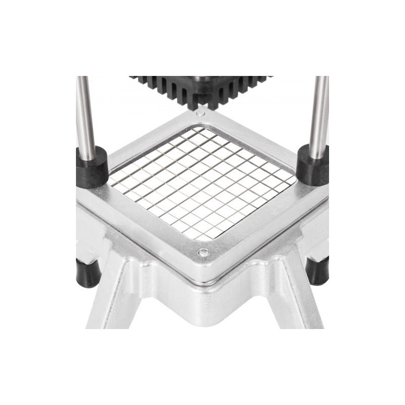 Vihannesleikkuri ammattikäyttöön 1 cm kuutioihin alumiiniseosrunko 304-ruostumaton teräs