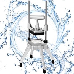 Vihannesleikkuri ammattikäyttöön 1 cm kuutioihin alumiiniseosrunko 304-ruostumaton teräs