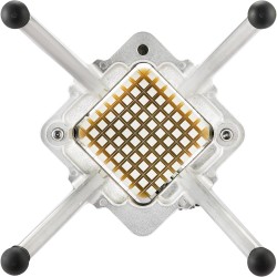 Vihannes ja hedelmäsilppuri alumiiniseosrunko ruostumattomat terät 1 4 tuumaiset kuutiot ammattikeittiöihin