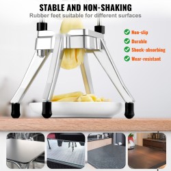 Vihannes- ja hedelmäsilppuri alumiiniseosrunko ruostumattomat terät 3/8 tuuman ammattikäyttöön