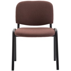 Ken pinottava vierailutuoli pehmustetulla istuimella ja selkänojalla