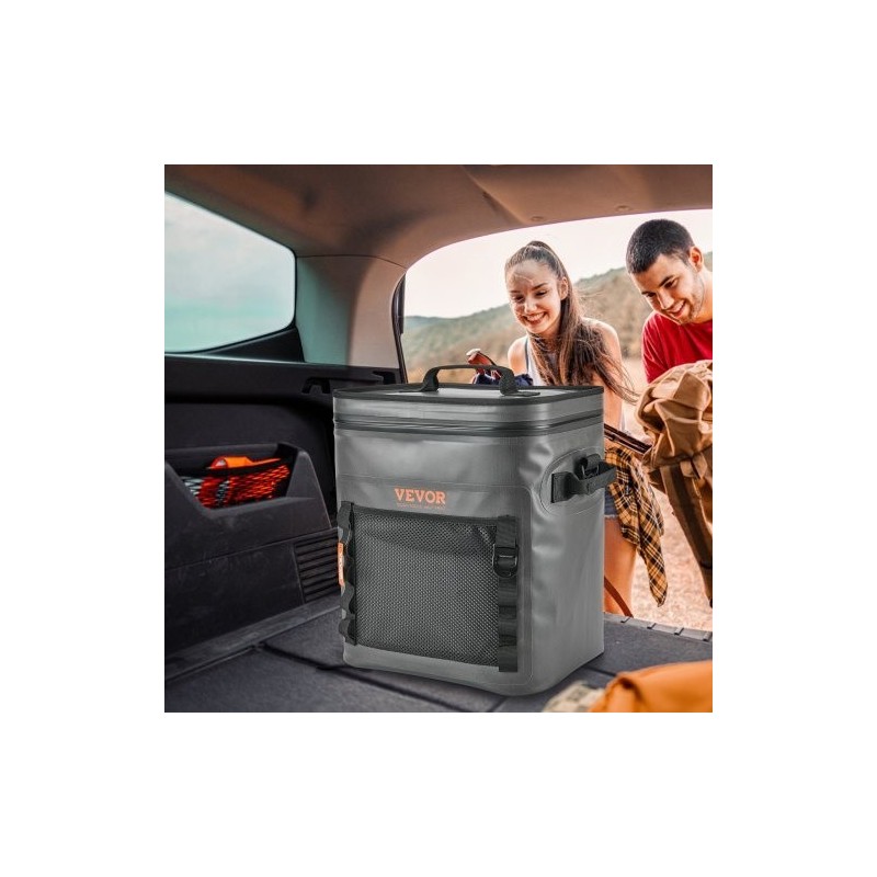 Pehmeä kylmälaukku TPU840D-nailon eristetty vedenpitävä 30 tölkkiä koko 360x280x395 mm ulkoiluun