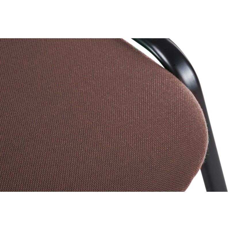 Ken pinottava vierailutuoli pehmustetulla istuimella ja selkänojalla