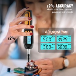 Digitaalinen momenttiruuvimeisseli 0,3–8 Newtonmetriä 0,01 Newtonmetrin askel nestekidenäytöllä bittisarjalla ja kotelolla