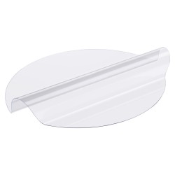 PVC muovinen läpinäkyvä pöydänsuoja 2 0 mm pyöreä 1067 mm ruokapöydälle keittiöön