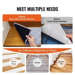 Portaiden liukuestematto polypropeenikuitu 711 x 229 mm 15 kpl vaaleanharmaa