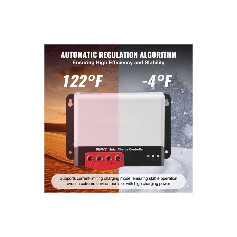 MPPT-lataussäädin 30A 12V ja 24V automaattinen tunnistus Bluetooth-moduulilla 98% hyötysuhde