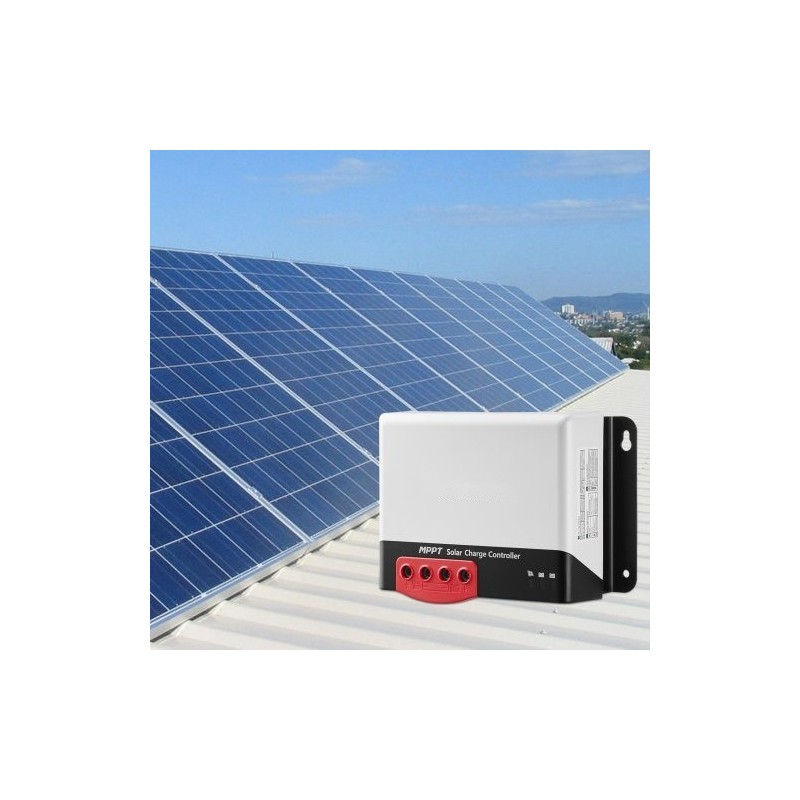 MPPT-lataussäädin 30A 12V ja 24V automaattinen tunnistus Bluetooth-moduulilla 98% hyötysuhde