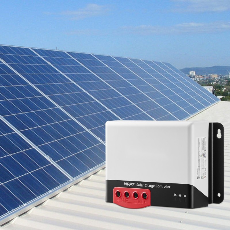 MPPT-aurinkolataussäädin 50A 12V ja 24V yhteensopiva AGM Geeli Litium sisäänrakennetulla Bluetoothilla