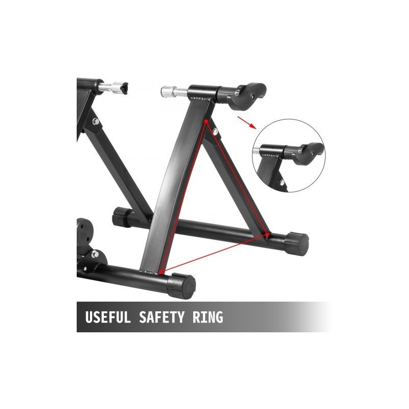 Magneettinen pyörätraineri teräsrunko kokoontaitettava kahdeksanportainen vastus sopii 26–29 tuuman renkaisiin