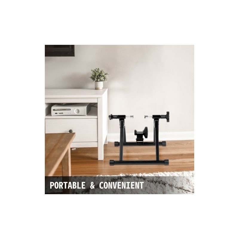 Magneettinen pyörätraineri teräsrunko kokoontaitettava kahdeksanportainen vastus sopii 26–29 tuuman renkaisiin