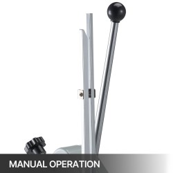 Makkaraklipsauskone kromipinnoitettu teräs pöytämalli 37x19x57 cm 13 kg 5000 klipsiä