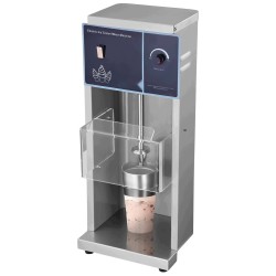 Jäätelösekoitin ruostumattomasta teräksestä 400 W portaattomalla nopeudensäätimellä kolmella käsikupilla