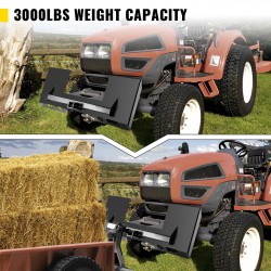 Pikaliitäntälevy seosteräksestä 0,64 senttimetriä paksu 3000 paunan kantavuus liukuohjattuihin kuormaajiin