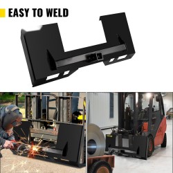 Pikaliitäntälevy seosteräksestä 0,64 senttimetriä paksu 3000 paunan kantavuus liukuohjattuihin kuormaajiin