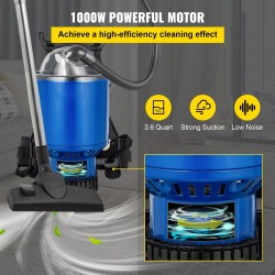 Reppuimuri 4 l 1000 W kaksivaiheisella HEPA-suodatuksella 6,1 kg teleskooppiputkella