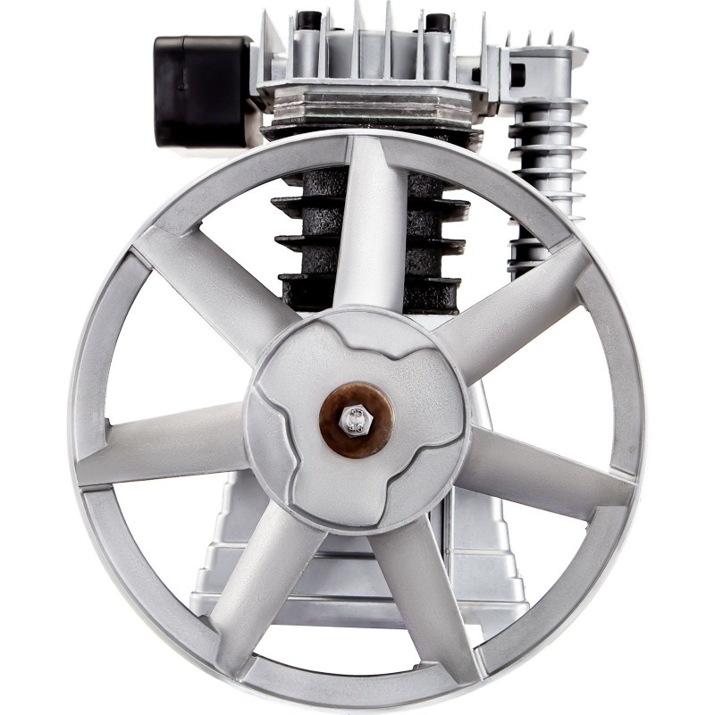 Männäkompressoripää 2,2 kW yksivaiheinen kaksisylinterinen alumiinirunko valurautaiset sylinteriholkit