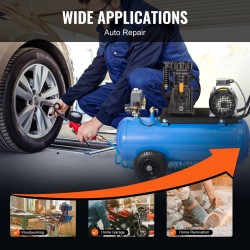 Kompressoripää öljyvoideltu hihnakäyttöinen 3 hv kaksoissylinterinen 164 l/min 8 bar