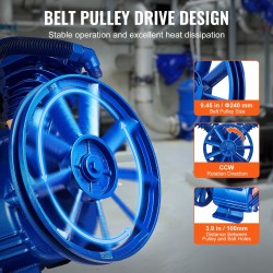 Kompressoripää kaksisylinterinen öljyvoideltu V-tyypin valurautainen 3 hv