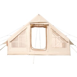 Ilmatäytteinen retkeilyteltta 3 5 hengelle 300D Oxford neljän vuodenajan kamiinavarauksella