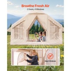 Ilmatäytteinen 4–6 hengen teltta 300D Oxford kangas neljän vuodenajan retkeilyyn