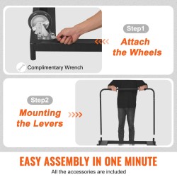 Kipsilevykärry teräsrunko 680 kg alustakoko 915 x 610 mm lukittavat pyörät