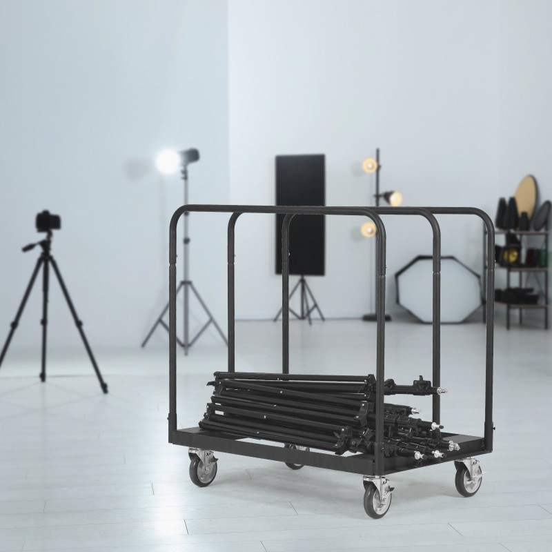 Kipsilevykärry teräsrunko 680 kg alustakoko 915 x 610 mm lukittavat pyörät