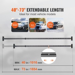 Säädettävä kuormatanko hiiliteräs 1016–1854 mm 1 kpl ajoneuvoihin