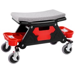 Mekaanikon rullaistuin 136 kilogramman kantavuus 4 tuuman pyörät kolme ulosvedettävää lokeroa