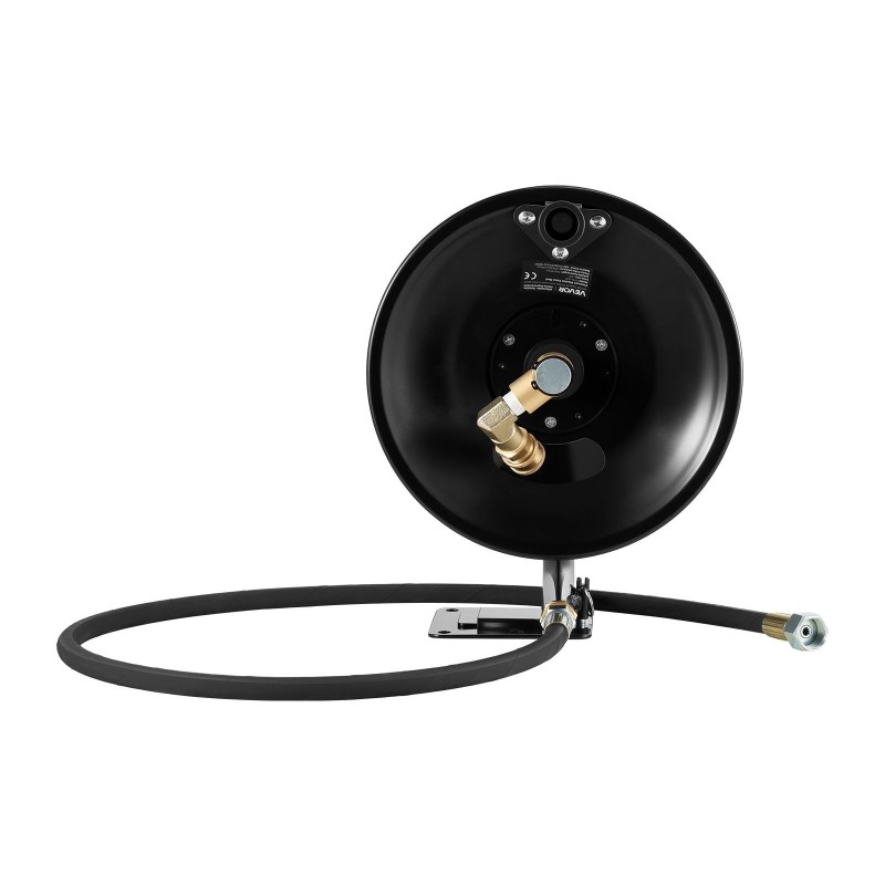 Korkeapaineletkukela teräksinen 15,2 m 3/8-tuuma käsikampi seinä-, lattia- ja ajoneuvoasennus