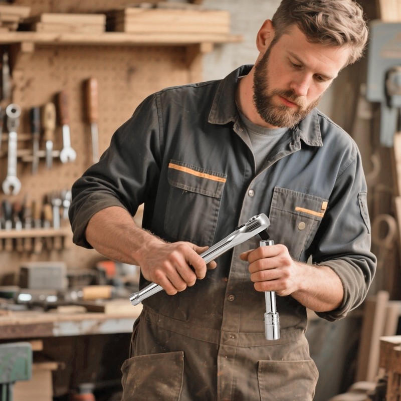 Hylsysarja 33-osainen 1/2-tuumainen 12,7 mm CR-V-seosteräs SAE ja metrinen