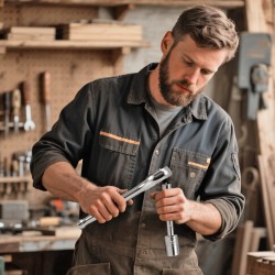 1/4-tuumainen 46-osainen hylsysarja kromipinnoitetusta CR-V-seosteräksestä SAE- ja metrisille kooille säilytyskotelolla