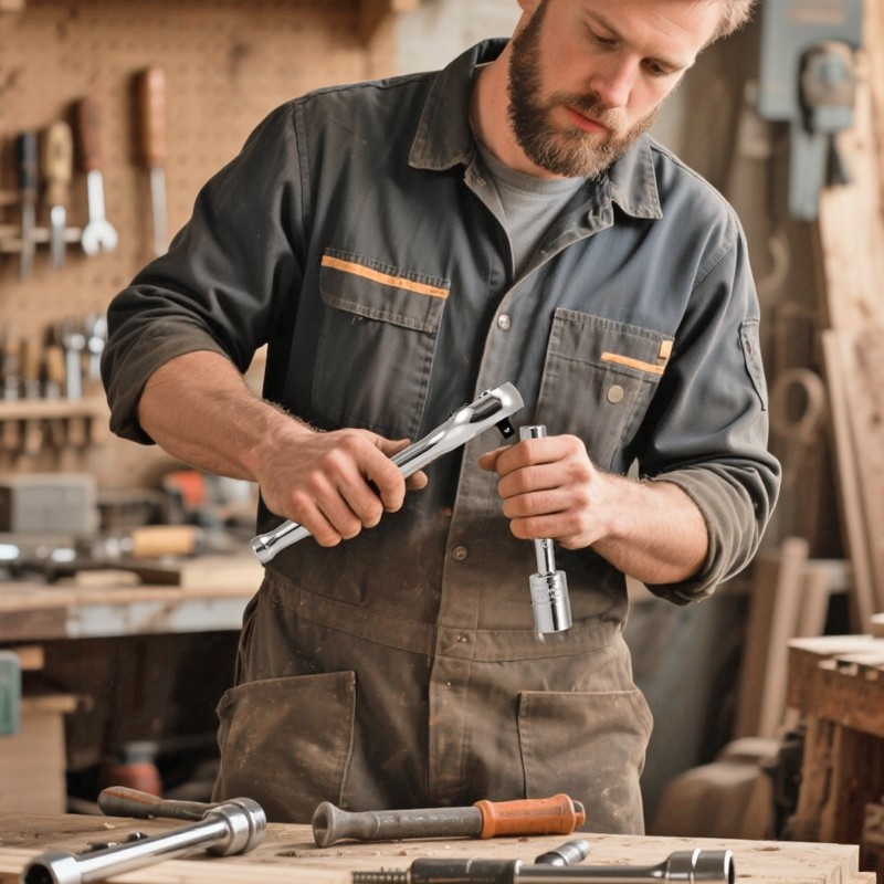 Hylsysarja 27-osainen 1/4-tuuma 6,35 mm CR-V-seosteräs auto- ja yleiskorjauksiin