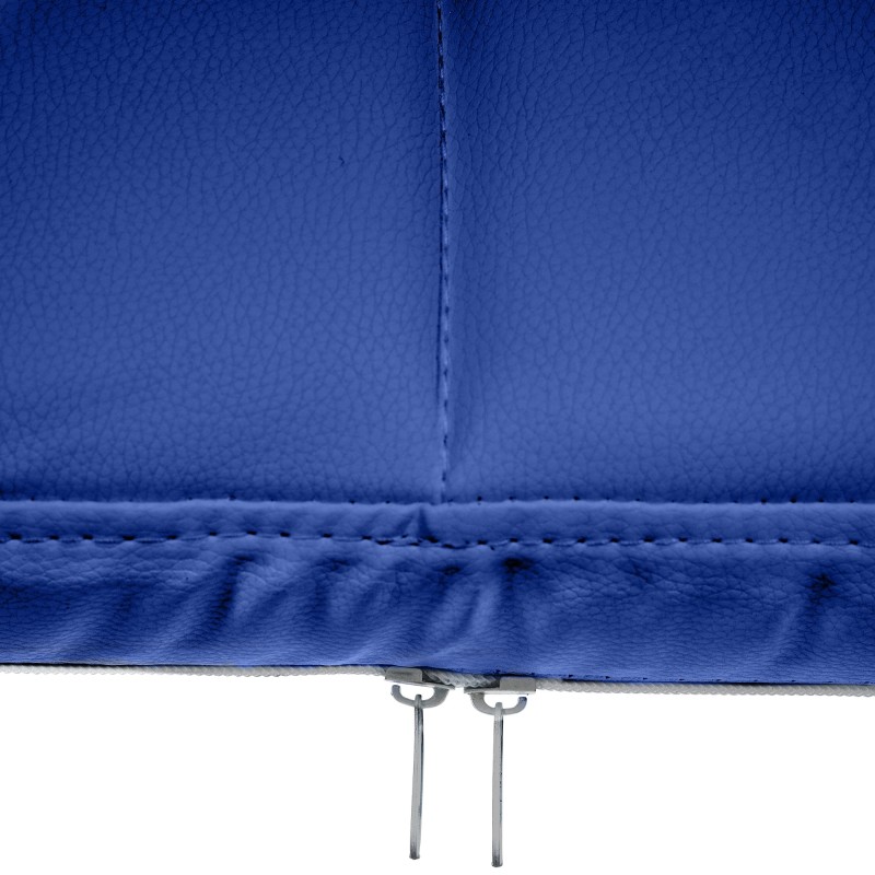 Canada-tuoli ylellinen pehmustettu keinonahkainen vierailutuoli mustalla metallirungolla