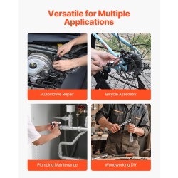 Hylsysarja CR-V-seosteräs 108 osaa 4–32 mm 6,4 ja 12,7 mm vetoon autohuoltoon